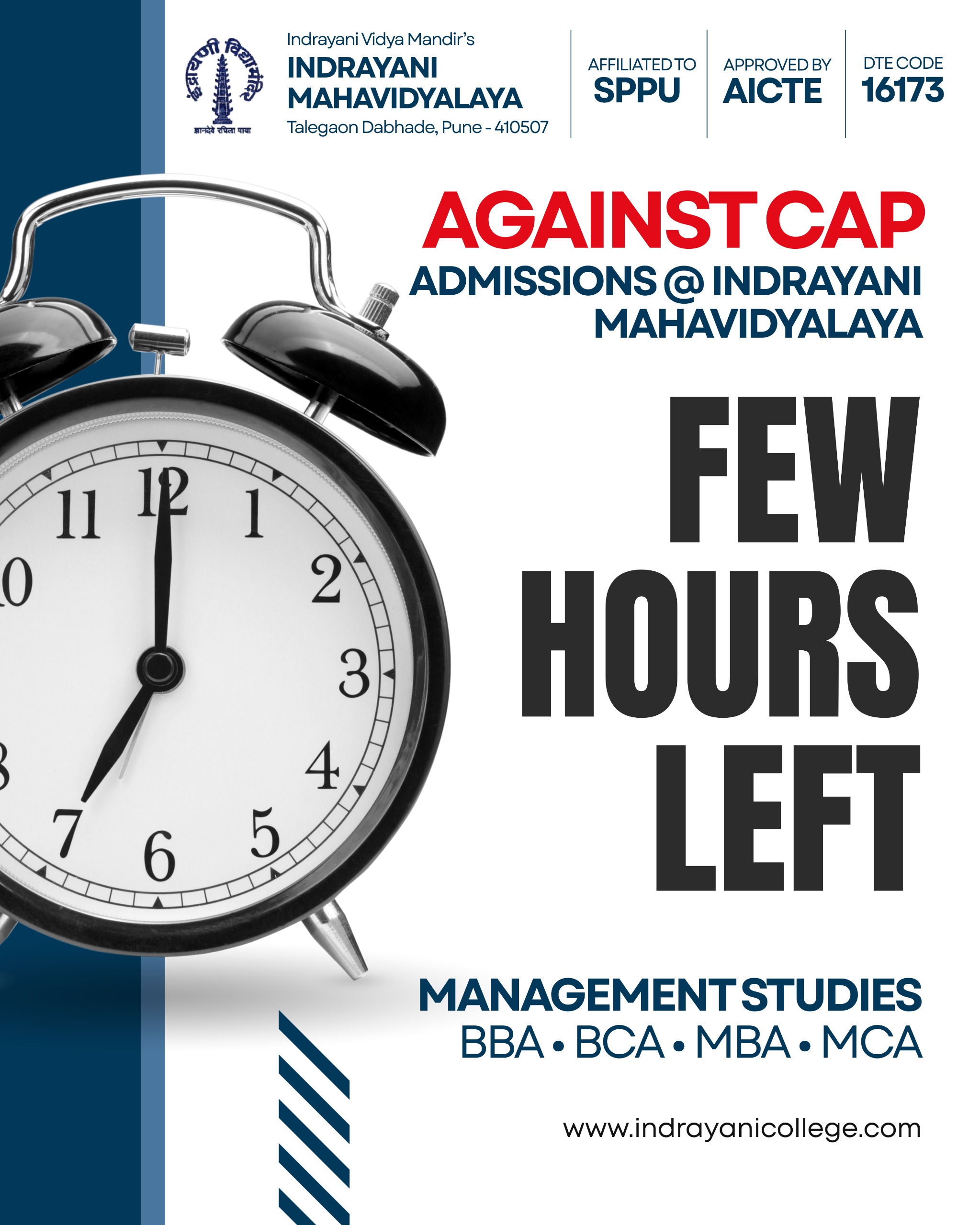 Institute Level Admissions / Against CAP - Notification Update 2026-27